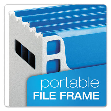 Pendaflex® Desktop File With Hanging Folders, Letter Size, 6" Long, Granite freeshipping - TVN Wholesale